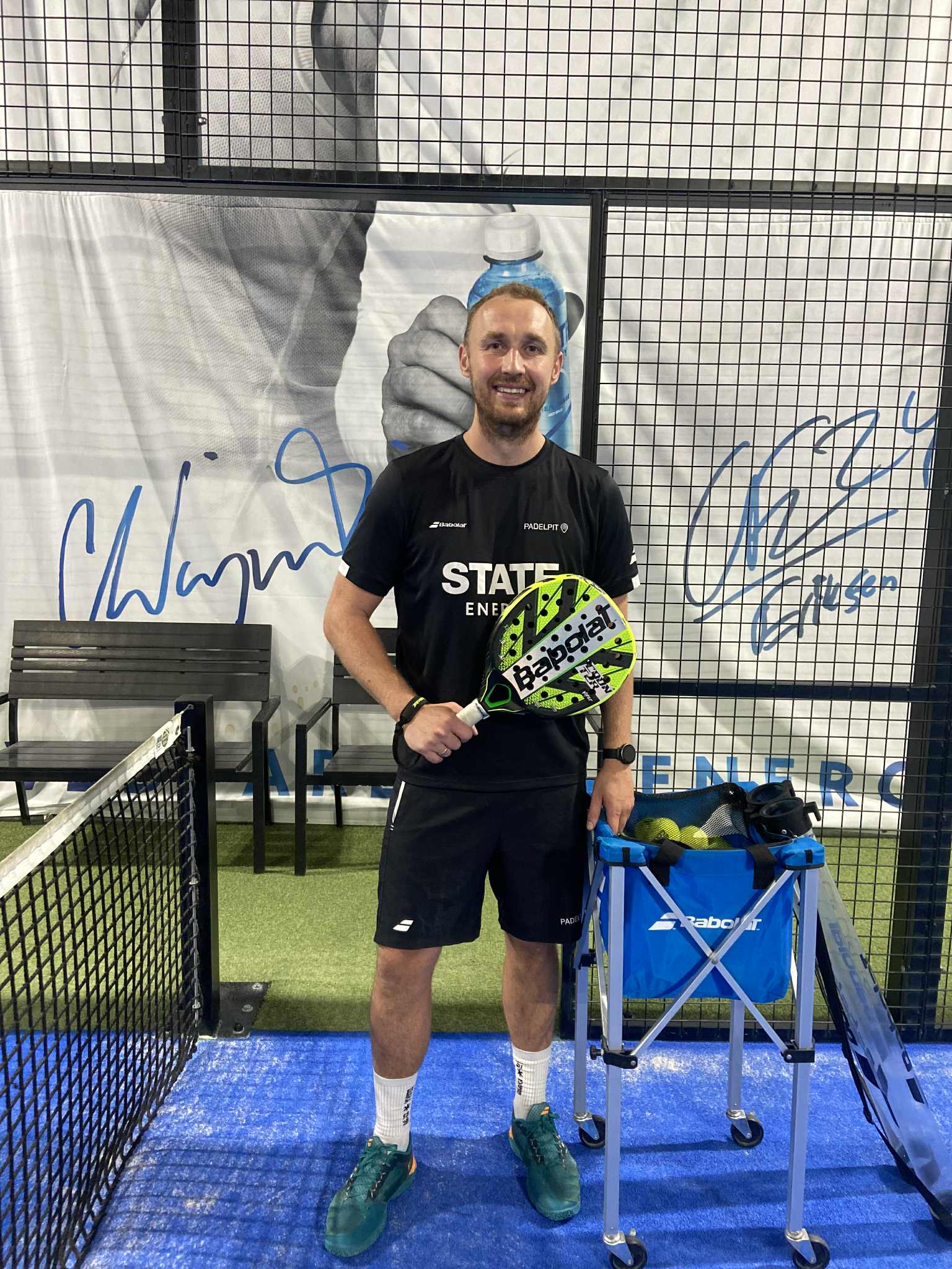 padel træner hos padelpit Sander